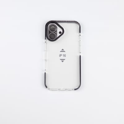 TIPO TECH 21 TRANSPARENTE BORDE NEGRO IPHONE 16