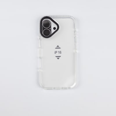 TIPO TECH 21 TRANSPARENTE BORDE BLANCO IPHONE 16