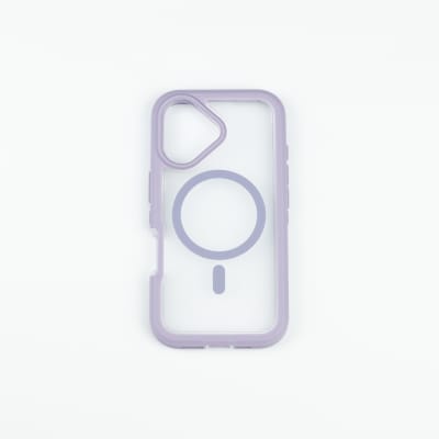ANTIGOLPES MAGSAFE IPHONE 16 TRANSPARENTE BORDFE LILA
