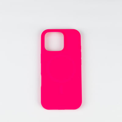 CARCASA DE SILICONA CON MAGSAFE IPHONE 16 PRO MAX FUCSIA