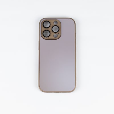 CARCASA AG VIDRIO METALIZADO MATE CON MAGSAFE IPHONE 16 PRO MAX GRIS