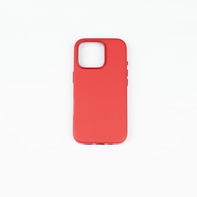 CARCASA CUERO MAGSAFE IPHONE 16 PRO MAX ROJO