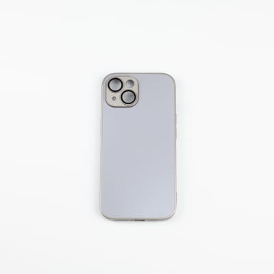 CARCASA AG VIDRIO METALIZADO MATE CON MAGSAFE IPHONE 13 GRIS