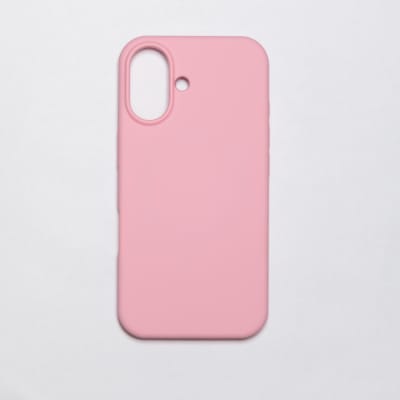 CARCASA DE SILICONA CON MAGSAFE IPHONE 16  ROSADO