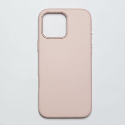 CARCASA CUERO MAGSAFE IPHONE 16 PRO ROSADO