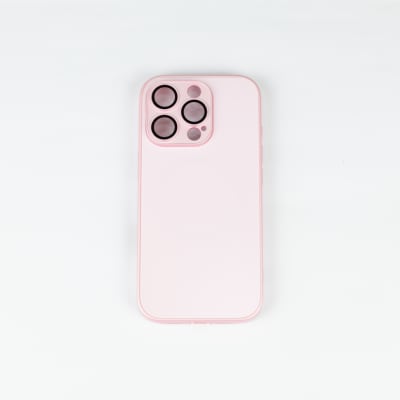 CARCASA AG VIDRIO METALIZADO MATE CON MAGSAFE IPHONE 14 PRO MAX ROSADO