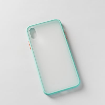 BORDE COLOR REFORZADA VERDE AGUA IPHONE XS MAX