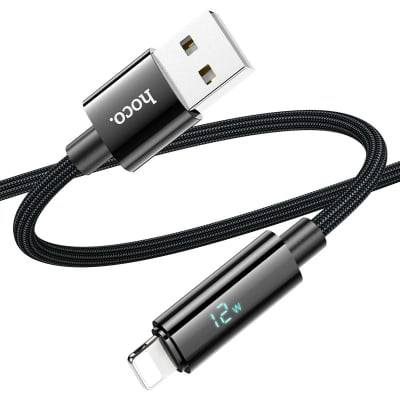 CABLE USB-A A LIGHTING 1.2M,12W, ENCORDONADO U125