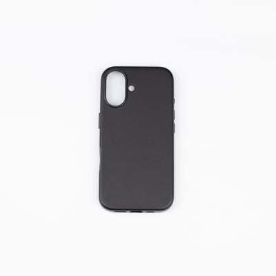 CARCASA CUERO MAGSAFE IPHONE 16 PLUS NEGRO