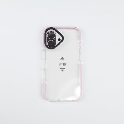 TIPO TECH 21 TRANSPARENTE BORDE ROSADO IPHONE 16 PLUS