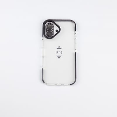 TIPO TECH 21 TRANSPARENTE BORDE NEGRO IPHONE 16 PLUS