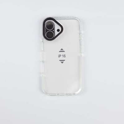 TIPO TECH 21 TRANSPARENTE BORDE BLANCO IPHONE 16 PLUS