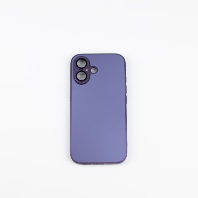CARCASA AG VIDRIO METALIZADO MATE CON MAGSAFE IPHONE 16 PLUS LILA