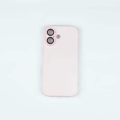 CARCASA AG VIDRIO METALIZADO MATE CON MAGSAFE IPHONE 16 PLUS ROSADO