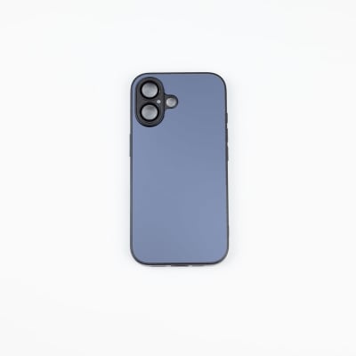 CARCASA AG VIDRIO METALIZADO MATE CON MAGSAFE IPHONE 16 PLUS NEGRO