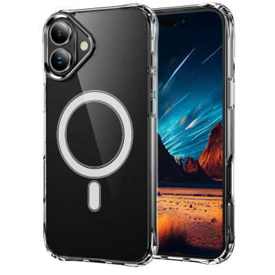 CARCASA TRANSPARENTE MAGSAFE REFORZADA IPHONE 17