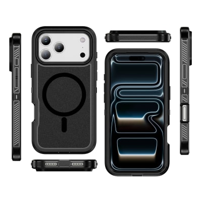 CARCASA ANTIGOLPES MAGSAFE IPHONE 17 NEGRO