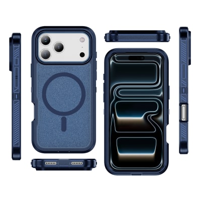 CARCASA ANTIGOLPES MAGSAFE IPHONE 17 PRO AZUL