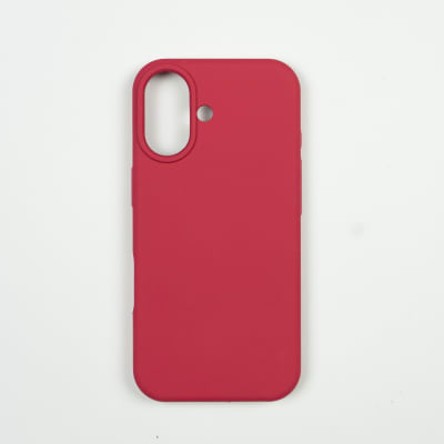 CARCASA DE SILICONA CON MAGSAFE IPHONE 17 ROJO VINO