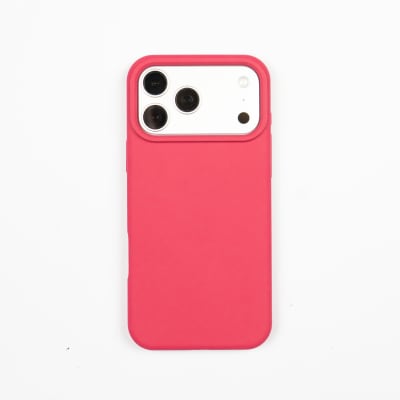 CARCASA DE SILICONA CON MAGSAFE IPHONE 17 PRO MAX ROJO VINO
