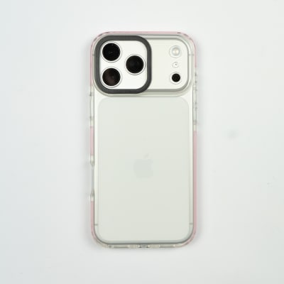CARCASA TIPO TECH 21 BORDE ROSADO IPHONE 17 PRO