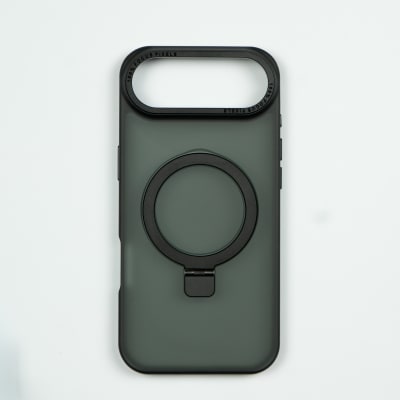 CARCASA MATE NEGRO CON SOPORTE METALICO MAGSAFE IPHONE 17 AIR