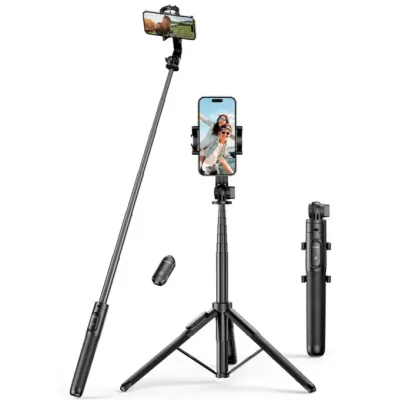 TRIPODE SELFIE 1.5M + SOPORTE PARA CAMARAS + OBTURADOR INALAMBRICO BLUETOOTH (LP586)