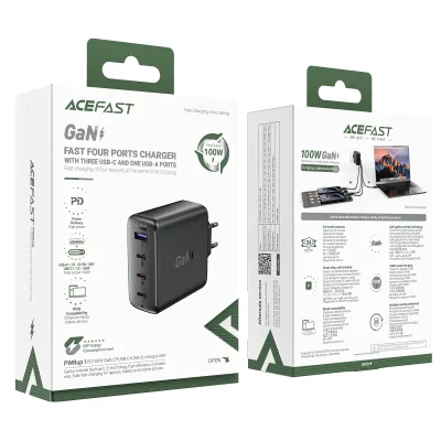 ENCHUFE 100W 3*TIPO USB C+USB A (A94)