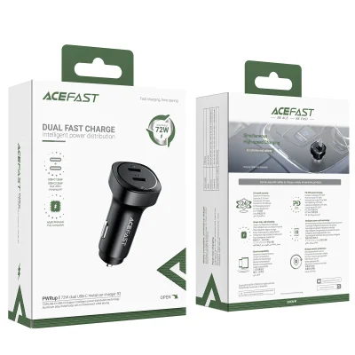ENCHUFE DE VEHICULO 72W 2*USB C (B2)
