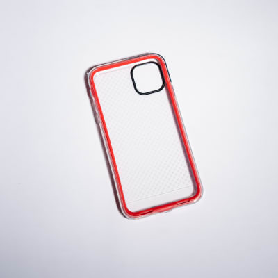 ANIGMA ANTIGOLPE BORDE INTERCAMBIABLE ROJO Y NEGRO IPHONE 11 PRO MAX
