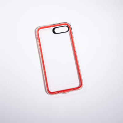 ANIGMA ANTIGOLPE BORDE INTERCAMBIABLE ROJO Y NEGRO IPHONE 6P/6SP/7P/8P