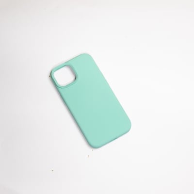 CARCASA SILICONA IPHONE 15 PRO MAX VERDE AGUA