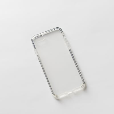 BLANDA TRANS + BORDE NEGRO IPHONE 7/8/SE2