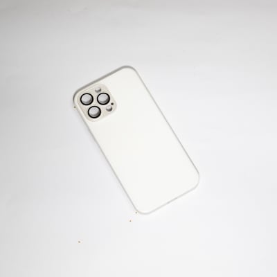 CARCASA VIDRIO 9D Y PROTECTOR CÁMARA - BLANCO IPHONE 13 PRO MAX