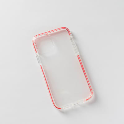 BLANDA TRANS + BORDE ROJO IPHONE 11 PRO