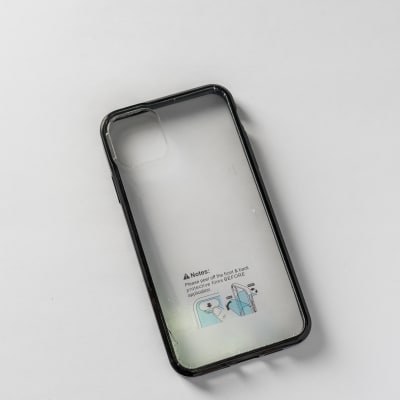 TRANSPARENTE + BORDE NEGRO IPHONE 11 PRO MAX