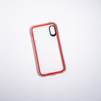 ANIGMA ANTIGOLPE BORDE INTERCAMBIABLE ROJO Y NEGRO IPHONE X/XS
