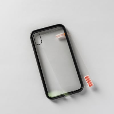 MAGNETICA DE VIDRIO NEGRO IPHONE X/XS