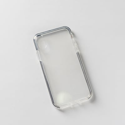 BLANDA TRANS + BORDE NEGRO IPHONE X/XS