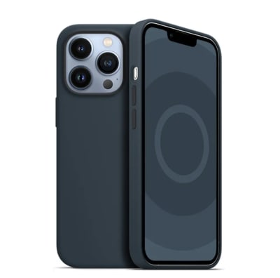 CUERO AZUL IPHONE 14 PRO MAX