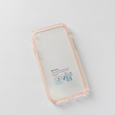 TRANSPARENTE + BORDE ROSADO IPHONE XR