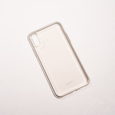MOSHI TRANSPARENTE BORDE PLATA IPHONE X/XS