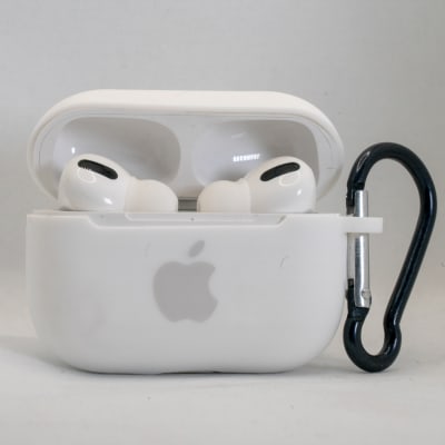FUNDA SILICONA AIRPODS PRO BLANCA