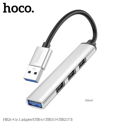 HUB USB-A 4 en 1 (USB-A3.0+USB-A2.0*3 ) HB26-A
