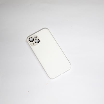 CARCASA VIDRIO 9D Y PROTECTOR CÁMARA - BLANCO IPHONE 14