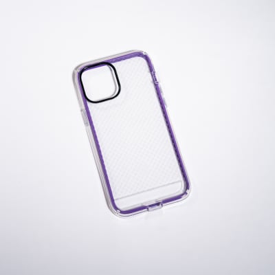 ANIGMA ANTIGOLPE BORDE INTERCAMBIABLE MORADO Y NEGRO IPHONE 12 PRO MAX