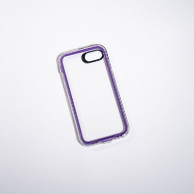 ANIGMA ANTIGOLPE BORDE INTERCAMBIABLE MORADO Y NEGRO IPHONE 6/6S/7/8/SE2