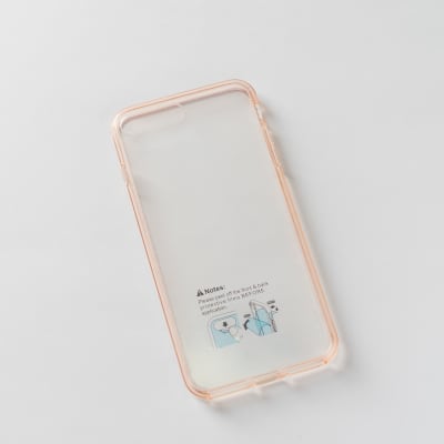 TRANSPARENTE + BORDE ROSADO IPHONE 7P/8P