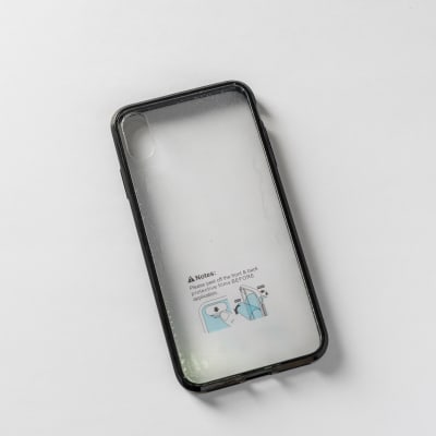 TRANSPARENTE + BORDE NEGRO IPHONE XS MAX
