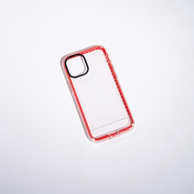 ANIGMA ANTIGOLPE BORDE INTERCAMBIABLE ROJO Y NEGRO IPHONE 12 MINI